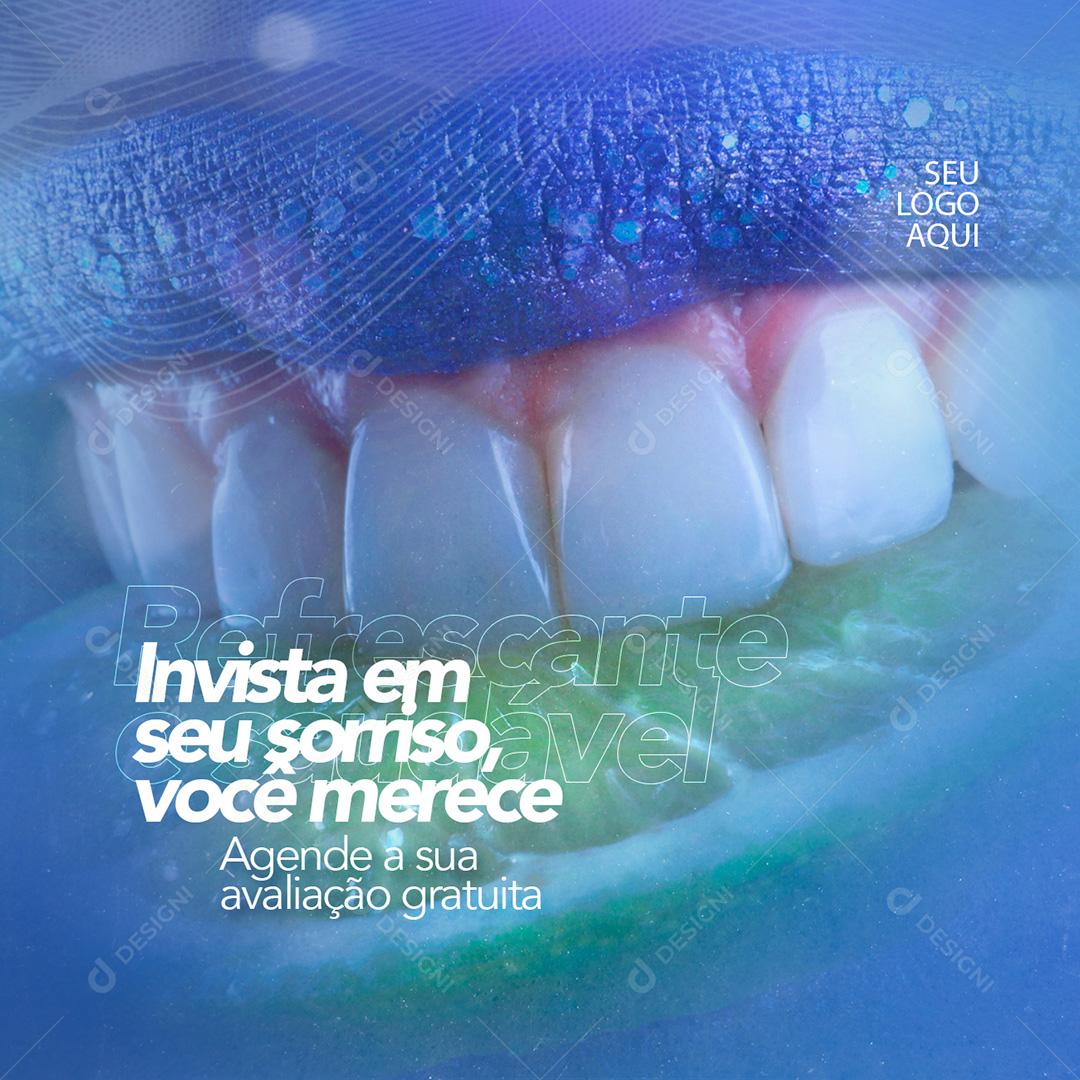 Invista Em Seu Sorriso Social Media PSD Editável
