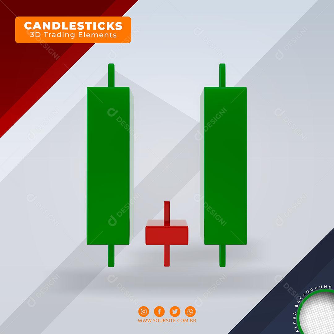 Candlesticks Elemento Para Composição PSD