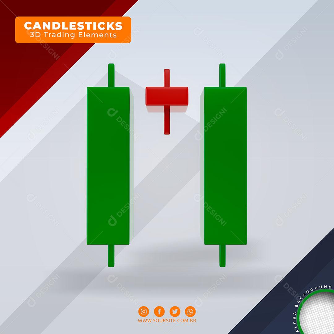 Candlesticks Elemento Para Composição PSD