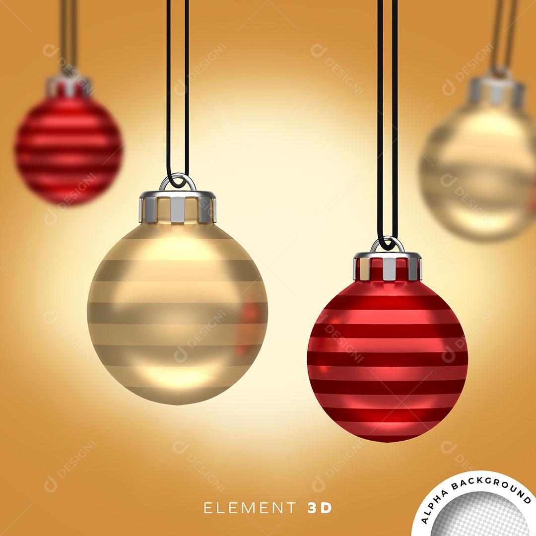 Elemento Natalino 3D Para Composição PNG
