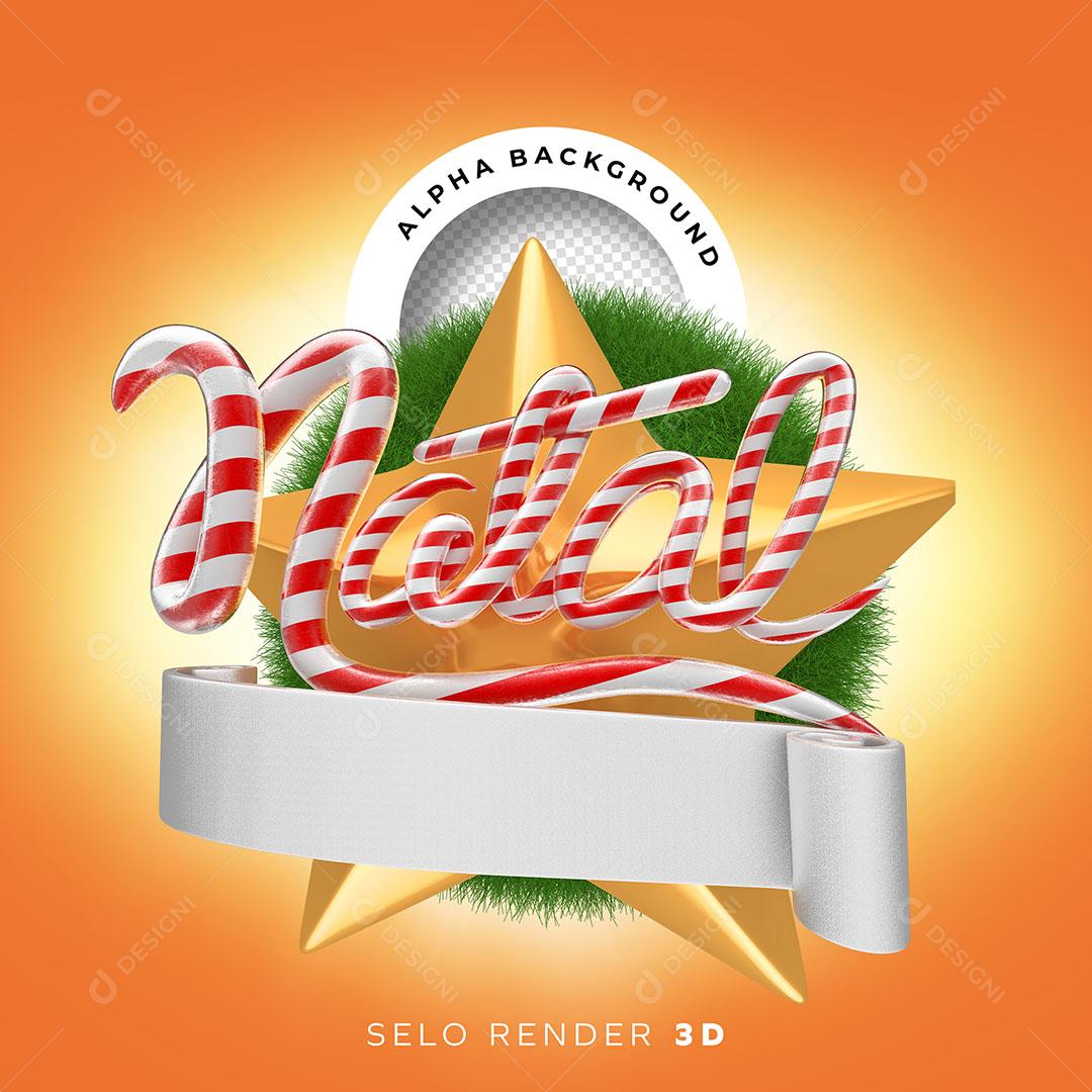 Natal Elemento Natalino 3D Para Composição PNG Transparente