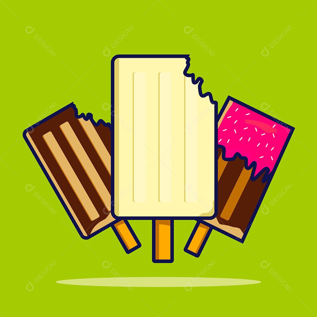 Elemento Para Composição Picolé EPS