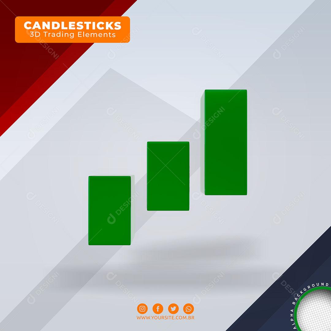 Candlesticks Elemento Para Composição PSD