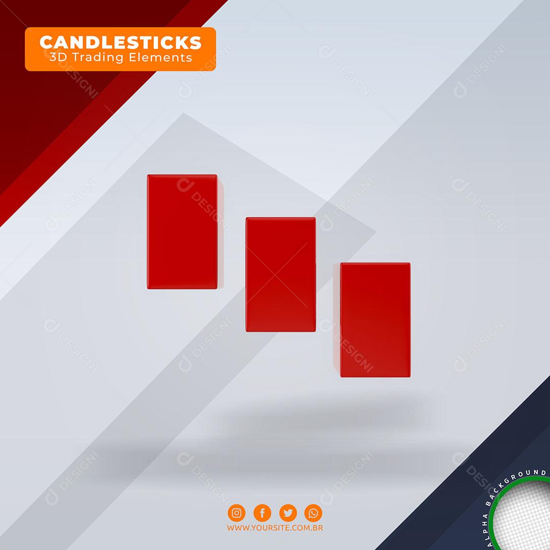 Candlesticks Elemento Para Composição PSD