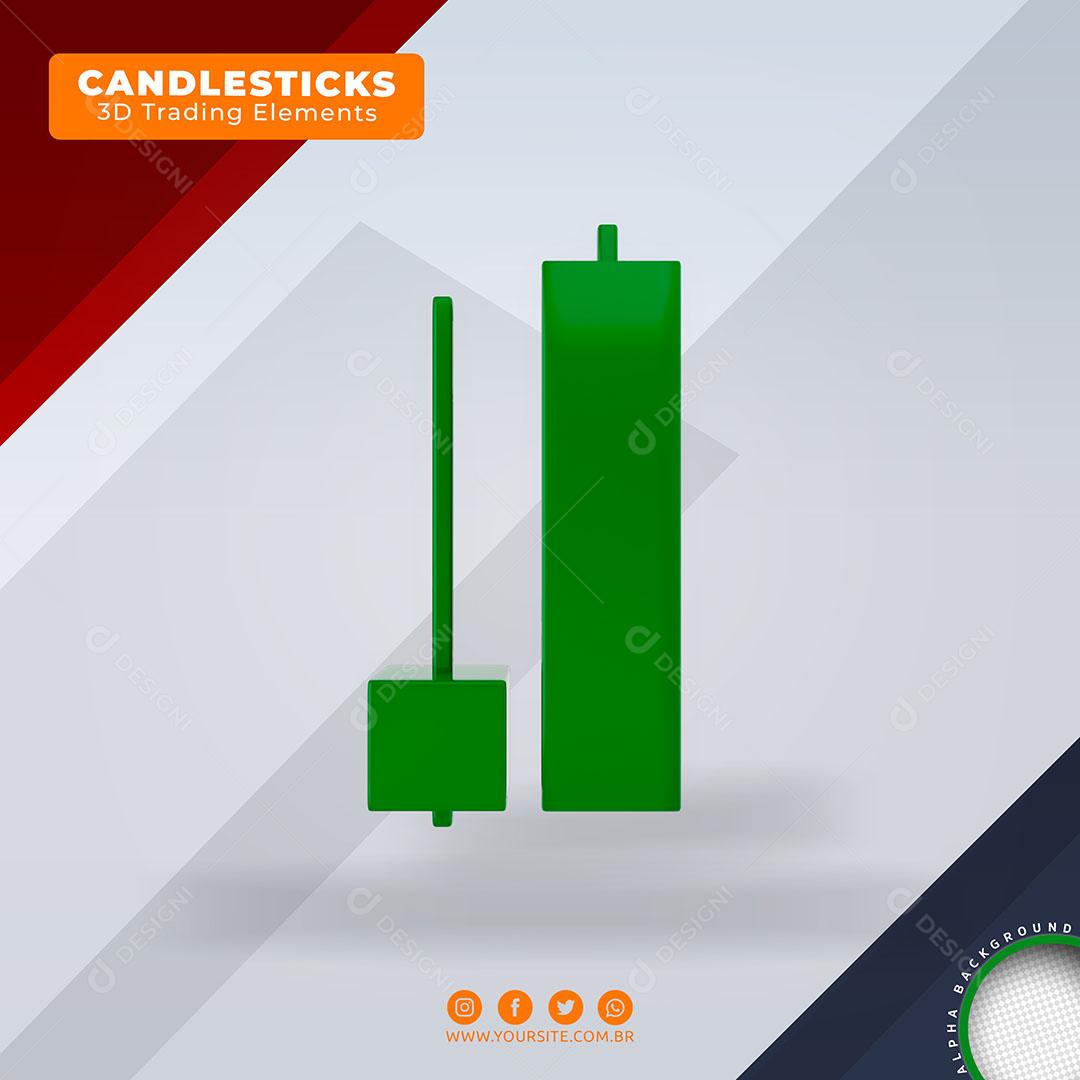 Candlesticks Elemento Para Composição PSD
