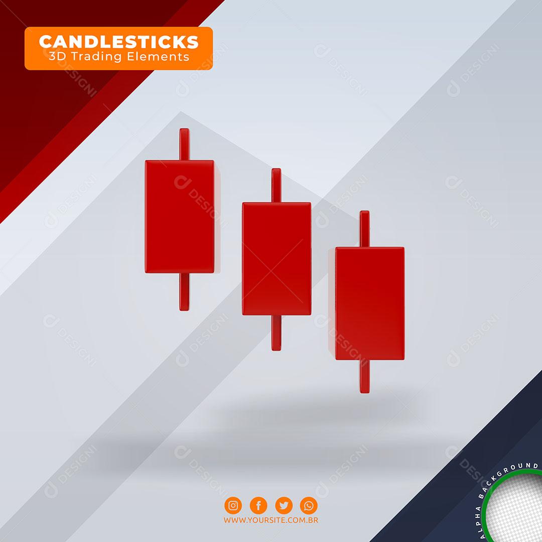 Candlesticks Element For Composition PSD