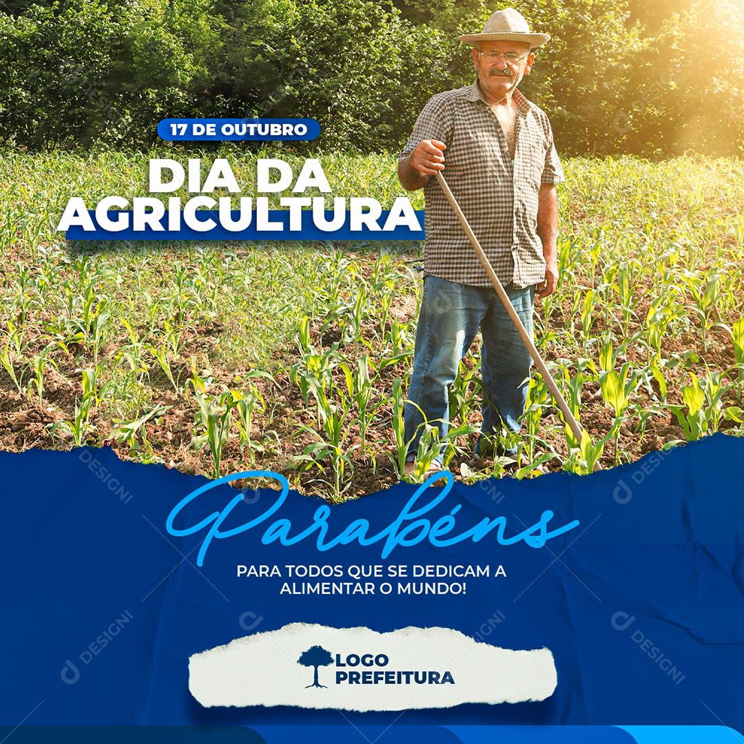 Post Feed Dia da Agricultura Social Media PSD Editável