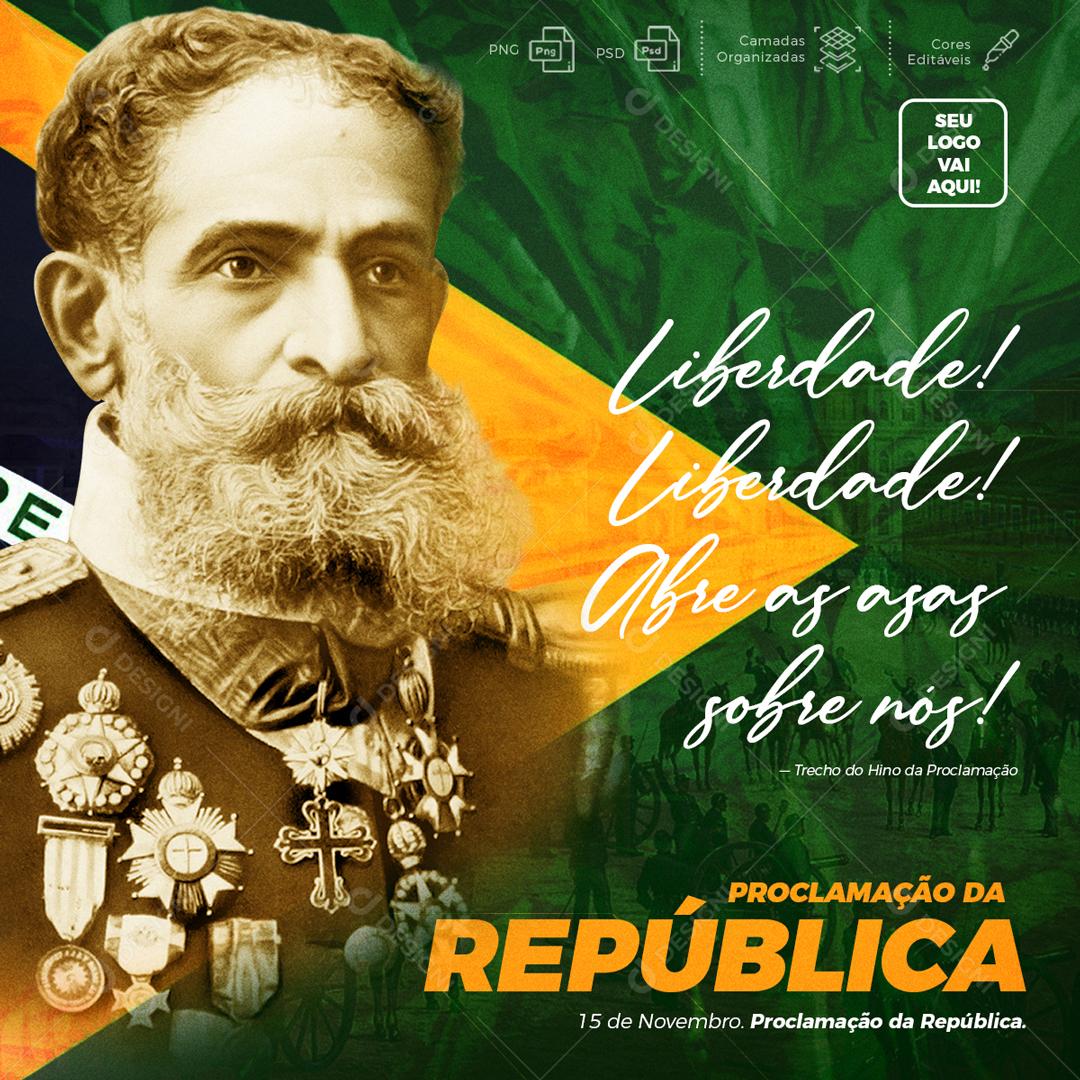 Liberdade Proclamação Da República Social Media PSD Editável