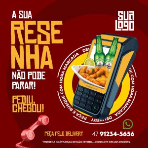 Template Social Media Bebida Delivery Sua Resenha Não Pode Parar PSD Editável