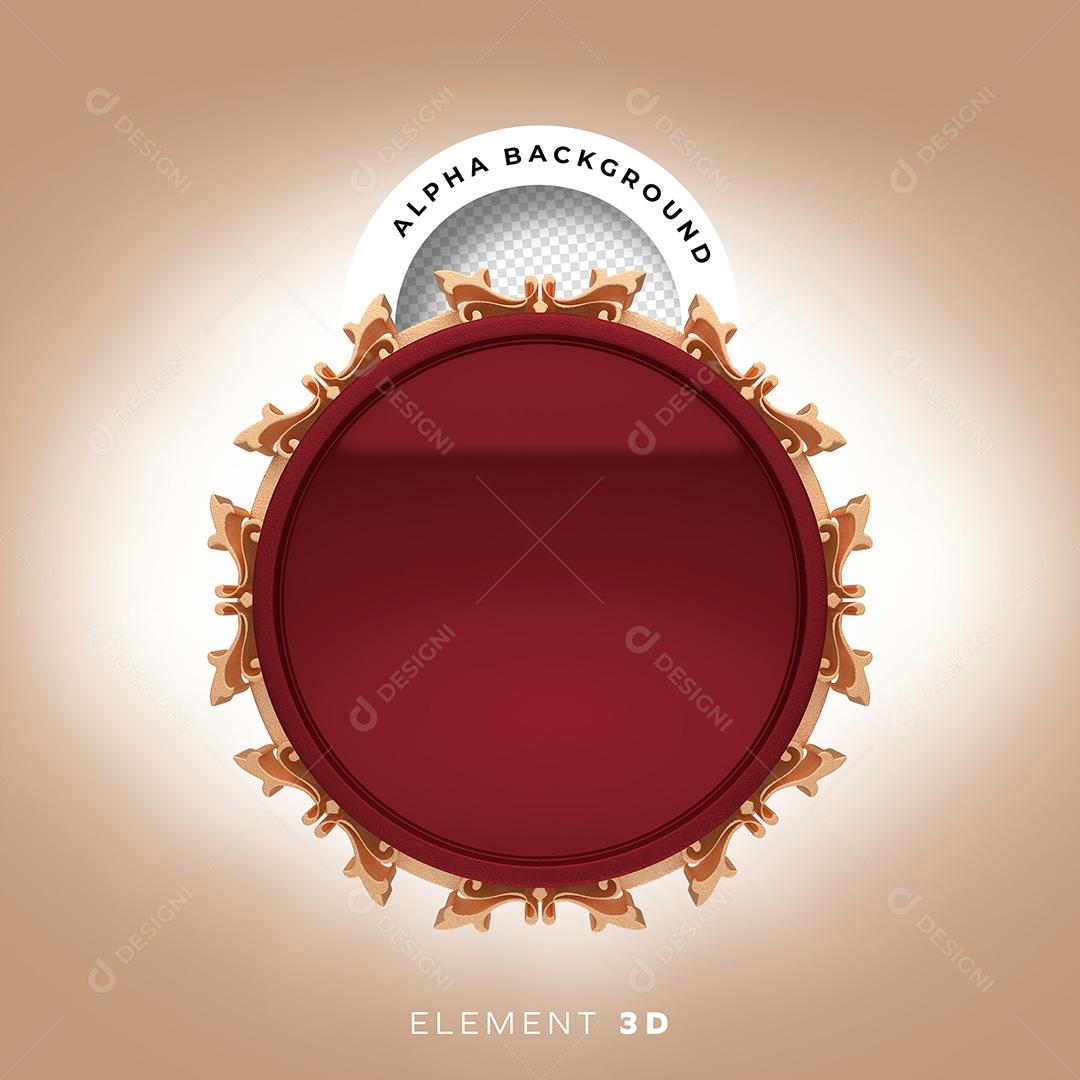 Elemento 3D para Composição Base PNG Transparente Sem Fudndo