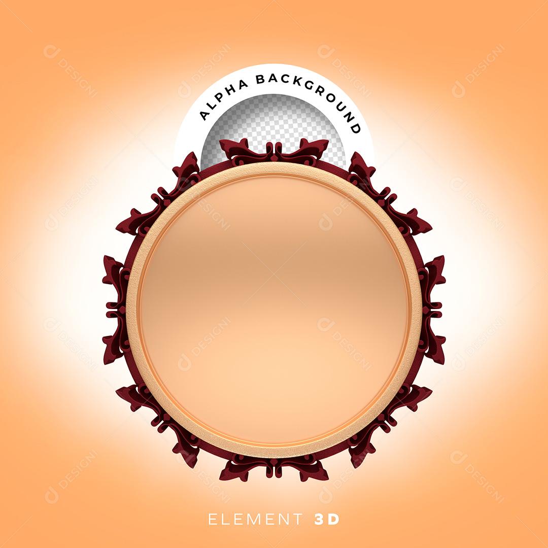 Elemento 3D para Composição Base PNG Transparente Sem Fudndo