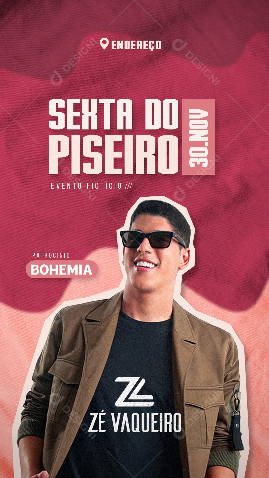 Feed Flayer Sexta Do Peseiro Zé Vaqueiro Social Media PSD Editável