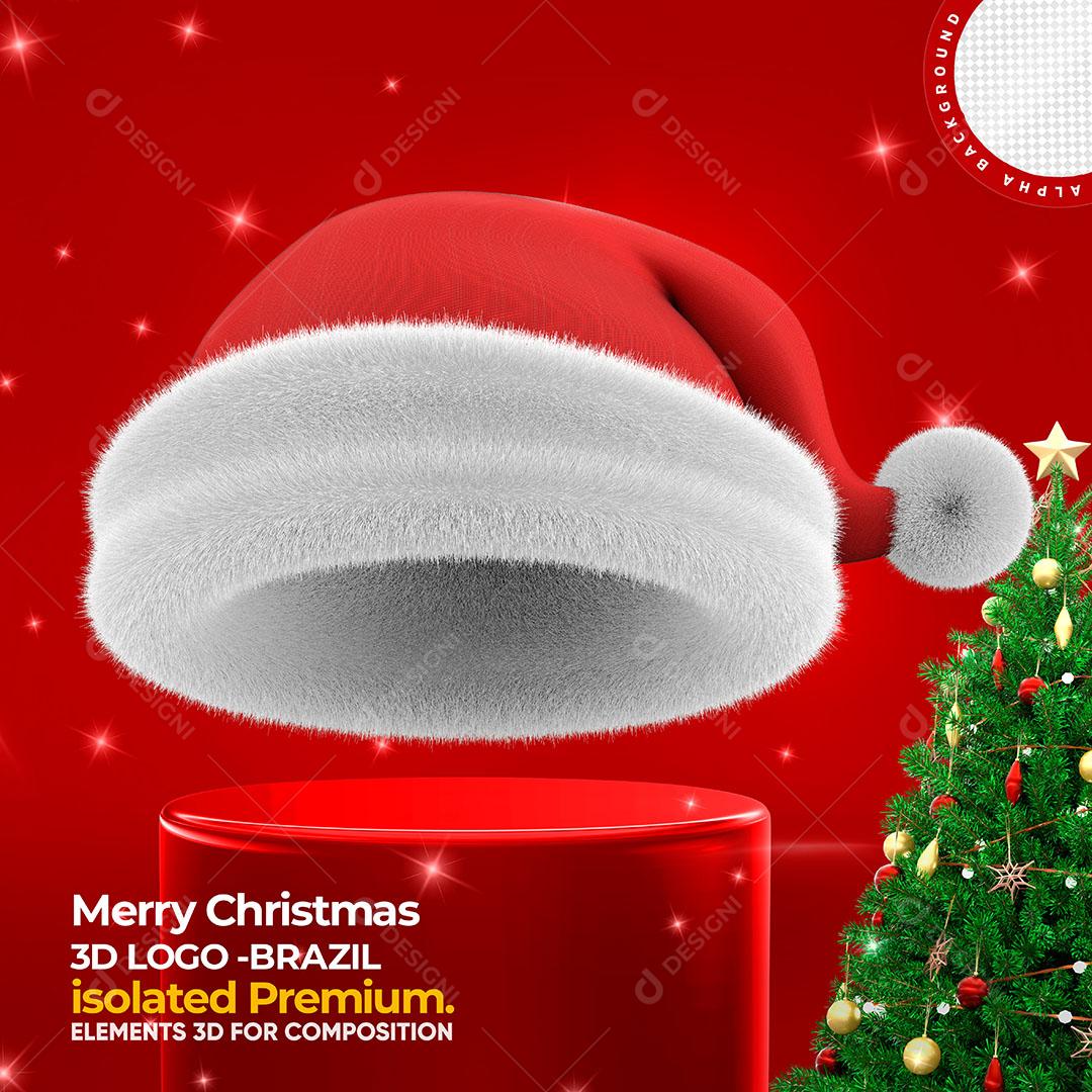 Elemento Natalino Gorro Papai Noel Para Composição PSD