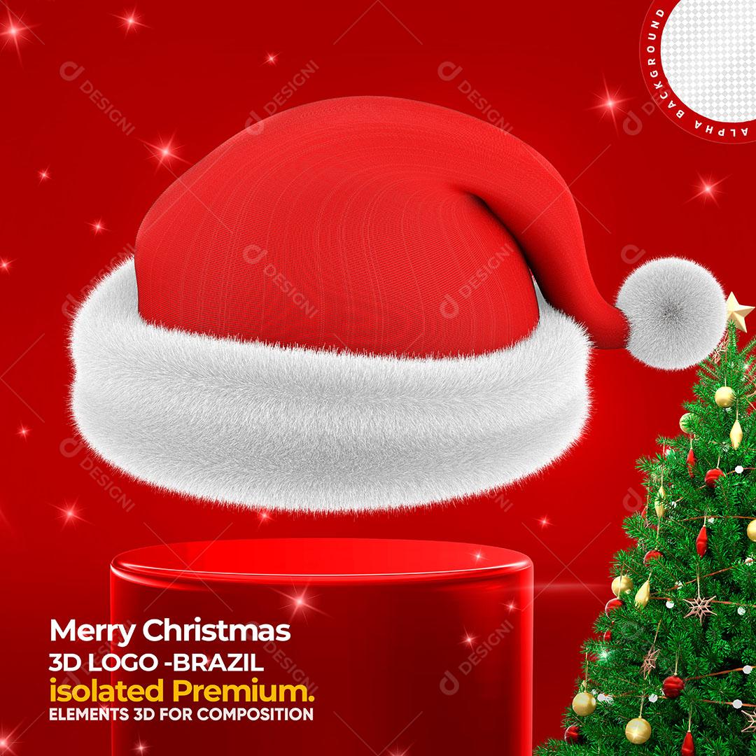 Elemento Natalino Gorro Papai Noel Para Composição PSD