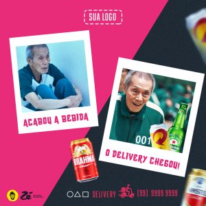 Acabou A Bebida O Delivery Chegou Cerveja Social Media PSD Editável