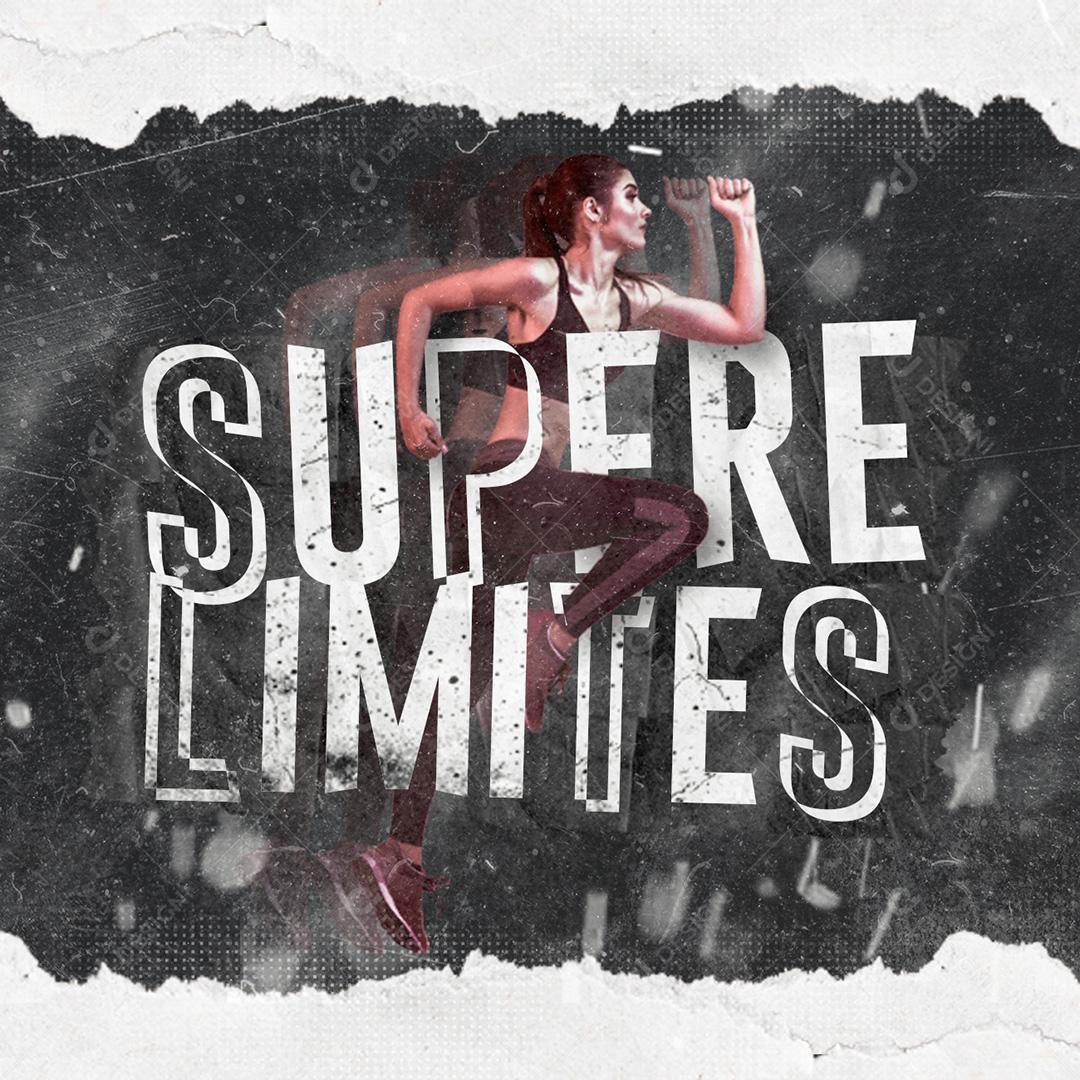 Post Academia Supere Limites Social Media PSD Editável