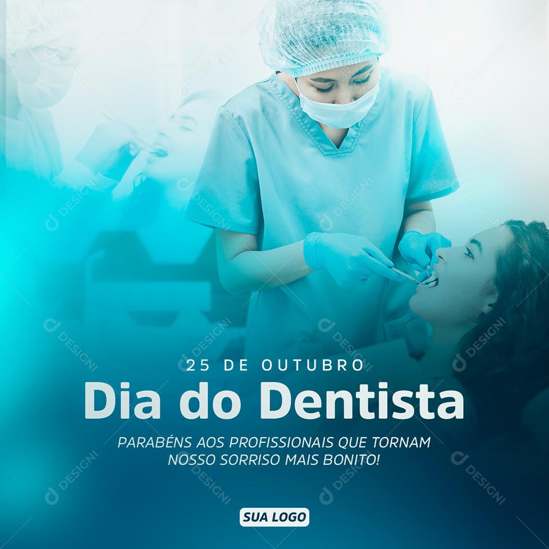 Post Feed Commemorative Date Dentist's Day Social Media Editable PSD