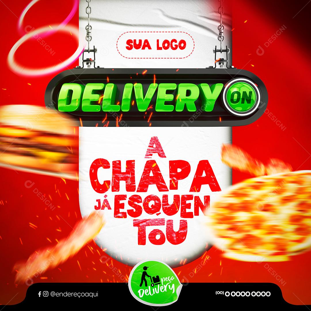 Delivery De Comidas Social Media PSD Editável