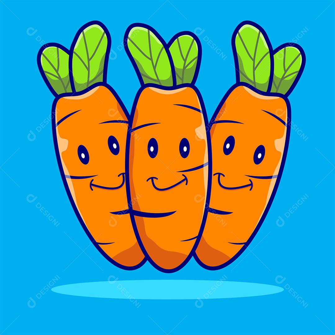 Elemento Para Composição Cenouras EPS