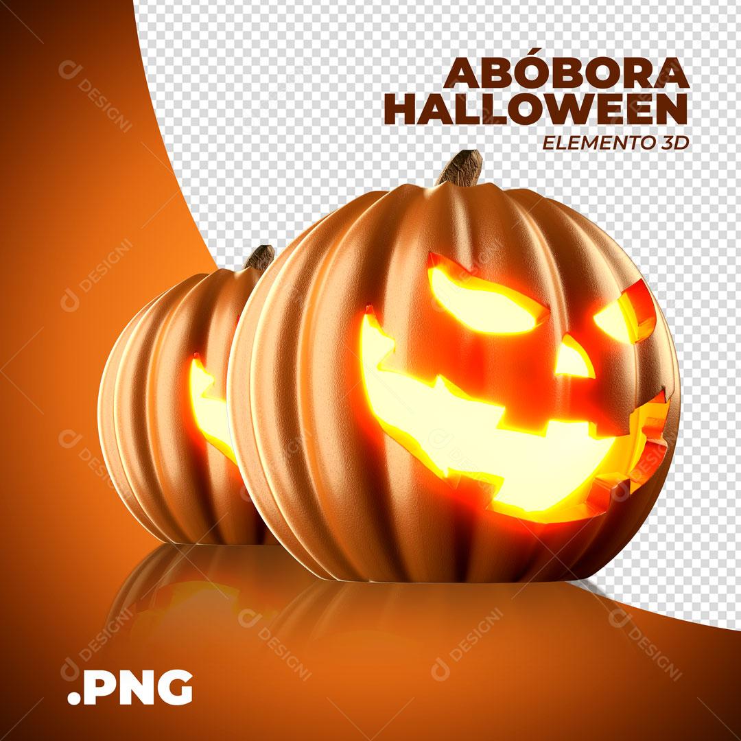 Abóboras de Halloween Elemento 3D Para Composiçao PSD