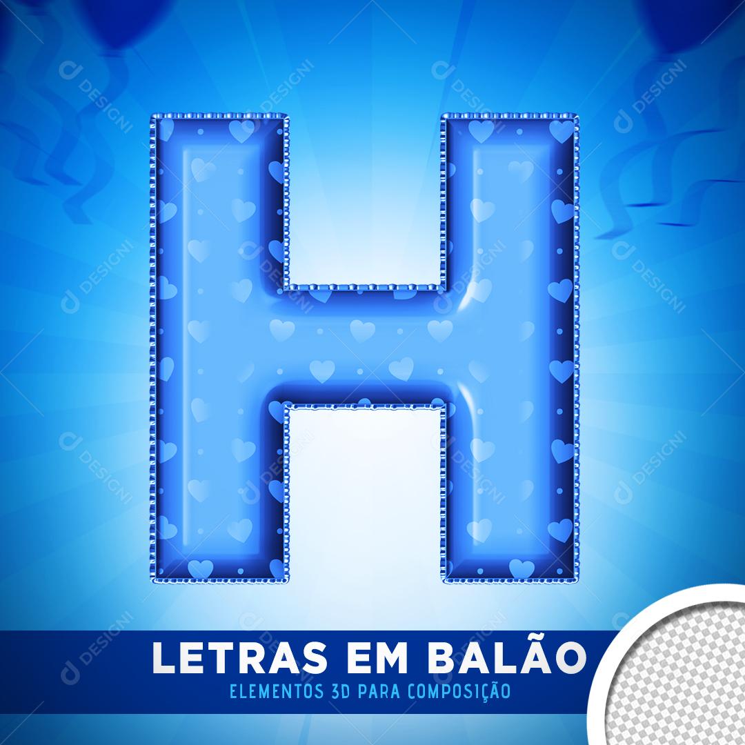 Alfabeto Letra H PNG Transparente