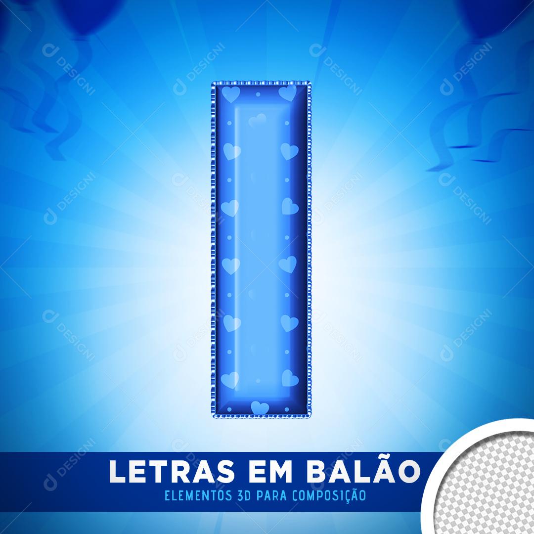 Alfabeto Letra I PNG Transparente