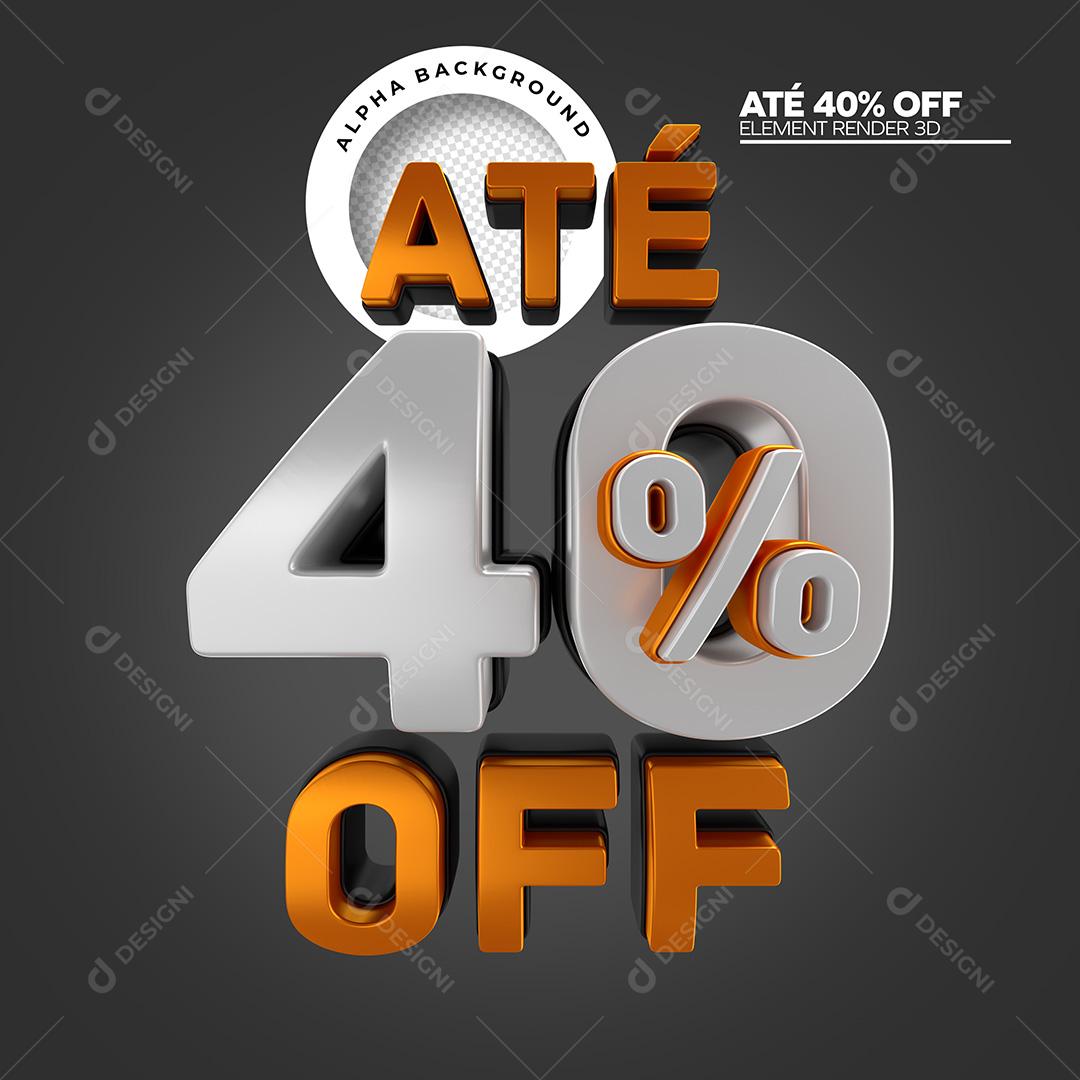 Elemento 3D Para Composição Até 40% Off PNG Transparente Sem Fundo