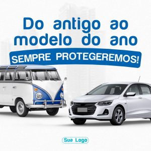 Do Antigo Ao Modelo Do Ano Sempre Protegeremos Social Media PSD Editável