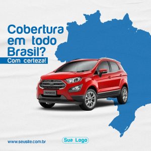 Cobertura Em Todo Brasil Social Media PSD Editável