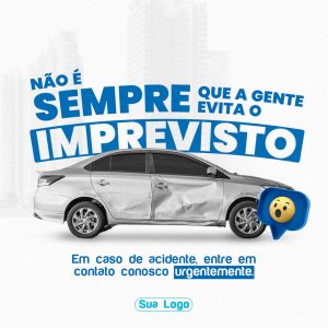 Não É Sempre Que A Gente Evita O Imprevisto Social Media PSD Editável