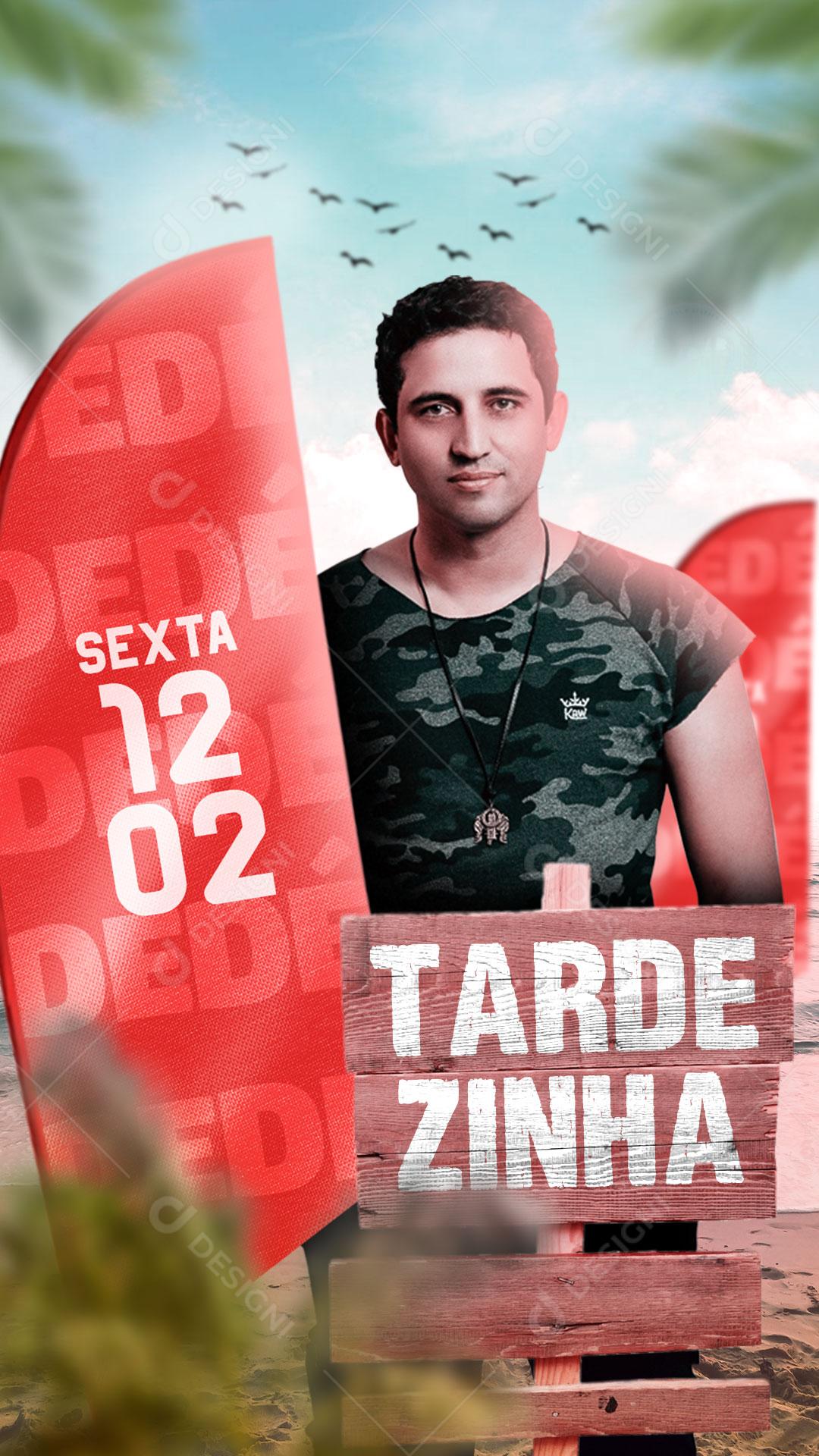 Flyer Story Show Evento Tardezinha Artista Cantor Social Media PSD