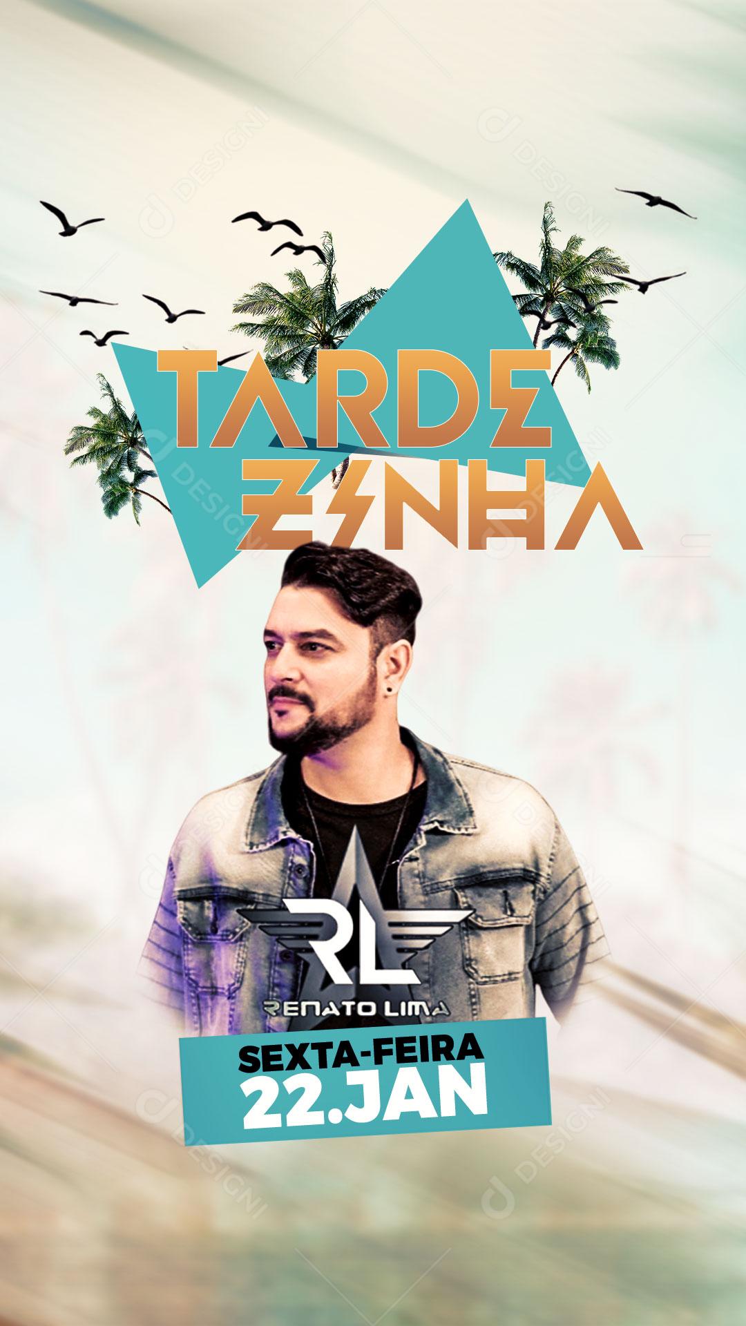 Flyer Story Show Evento Tardezinha Artista Cantor Social Media PSD