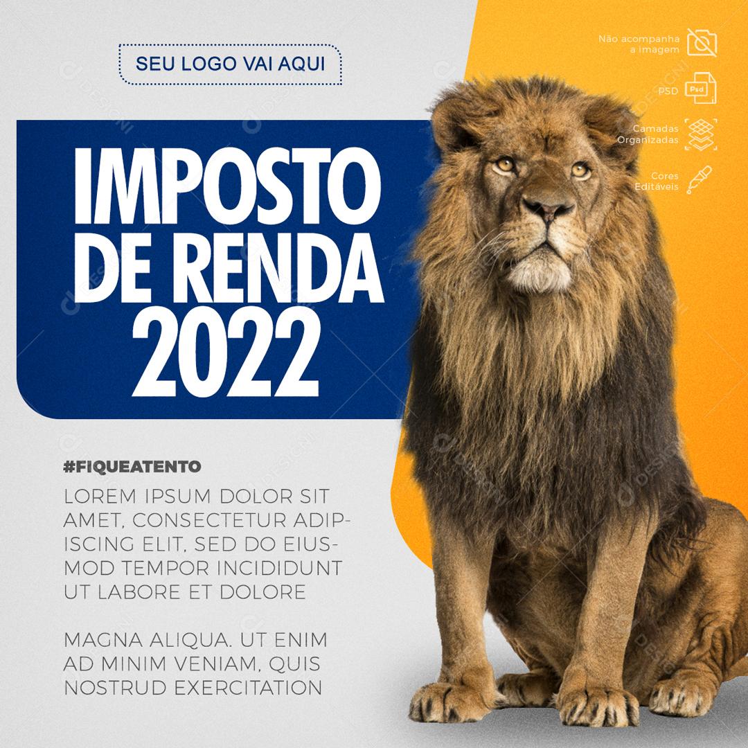 Imposto De Renda 2022 Social Media PSD Editável