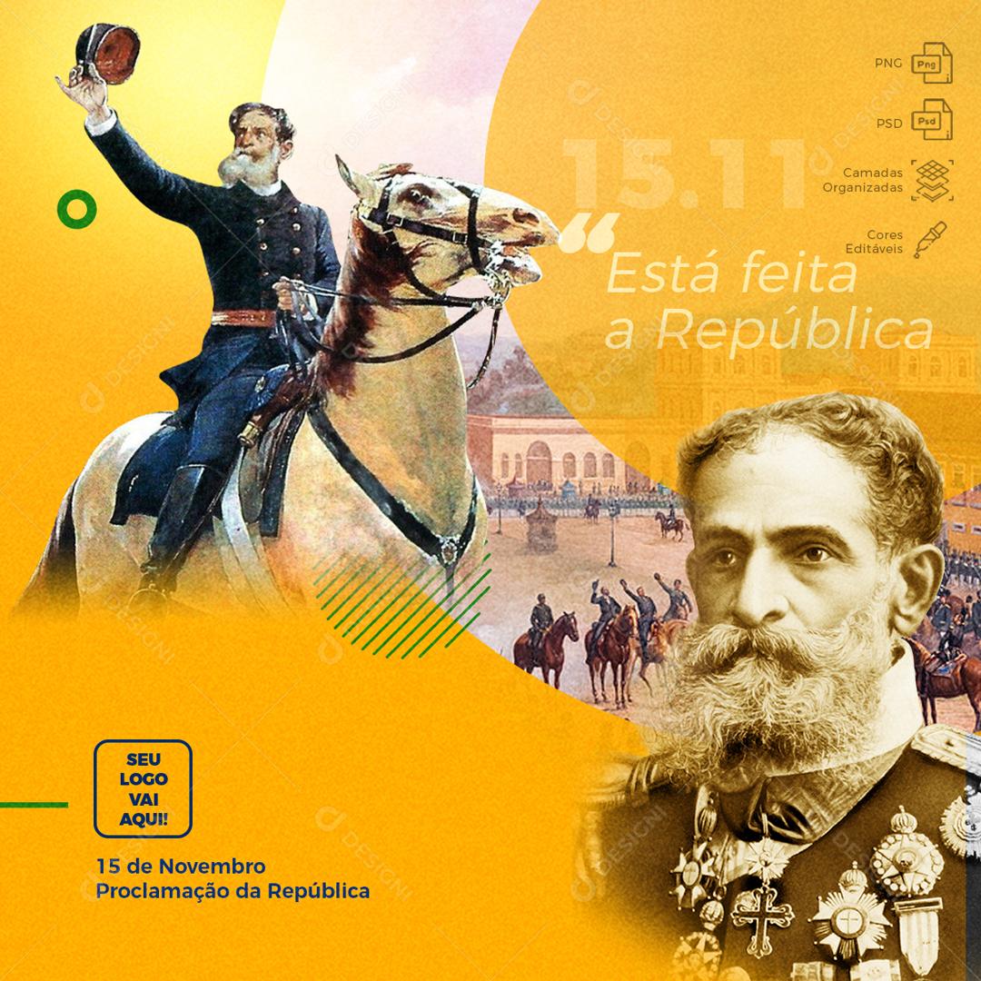 A Republica Esta Feita 15 Novembro Social Media PSD Editável