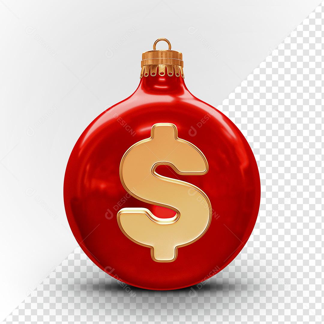 Elemento 3D Para Composição Cifrão PSD