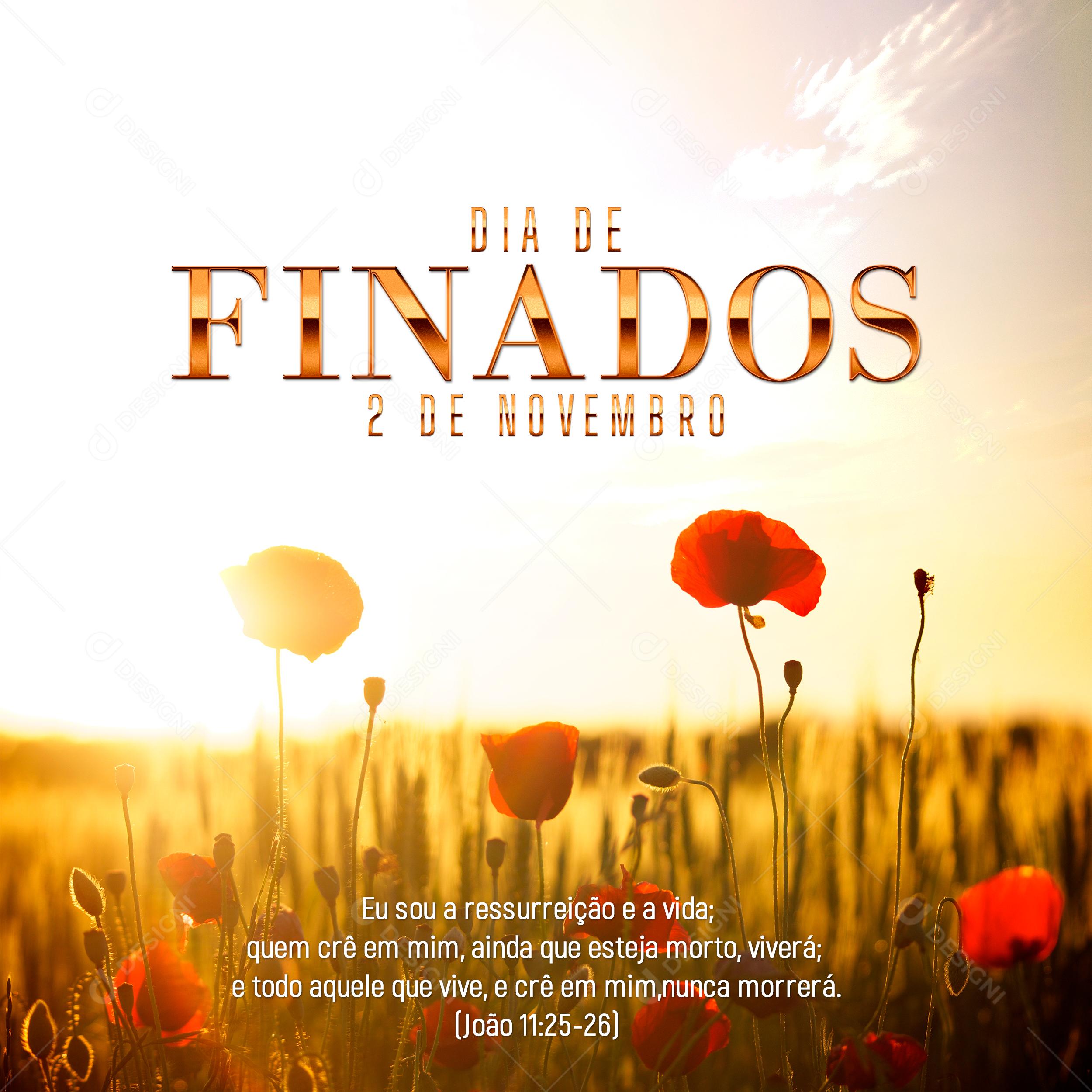 Dia De Finados Dia 2 De Novembro Social Media PSD Editável