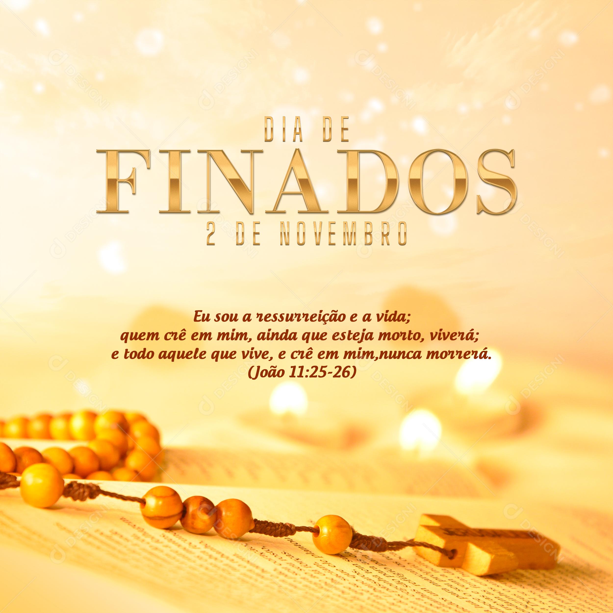 Dia De Finados Dia 2 De Novembro Social Media PSD Editável