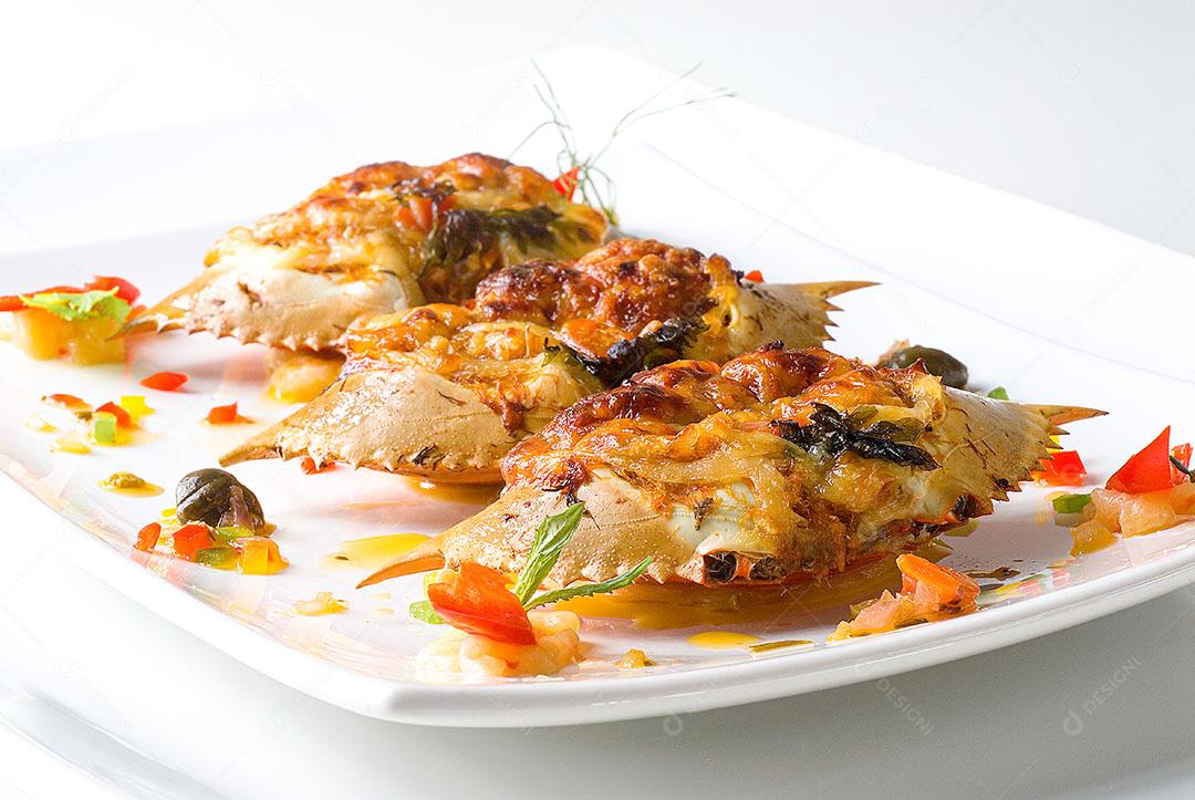 Casquinha de Caranguejo, Entrada Principal Antes da Degustação de Frutos do Mar Imagem JPG