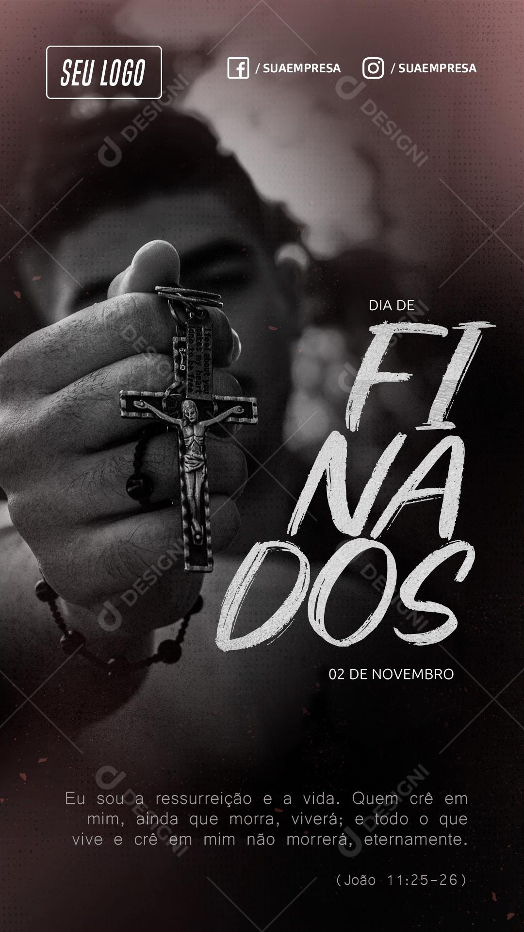 Story Dia De Finados Dia 2 De Novembro Social Media PSD Editável