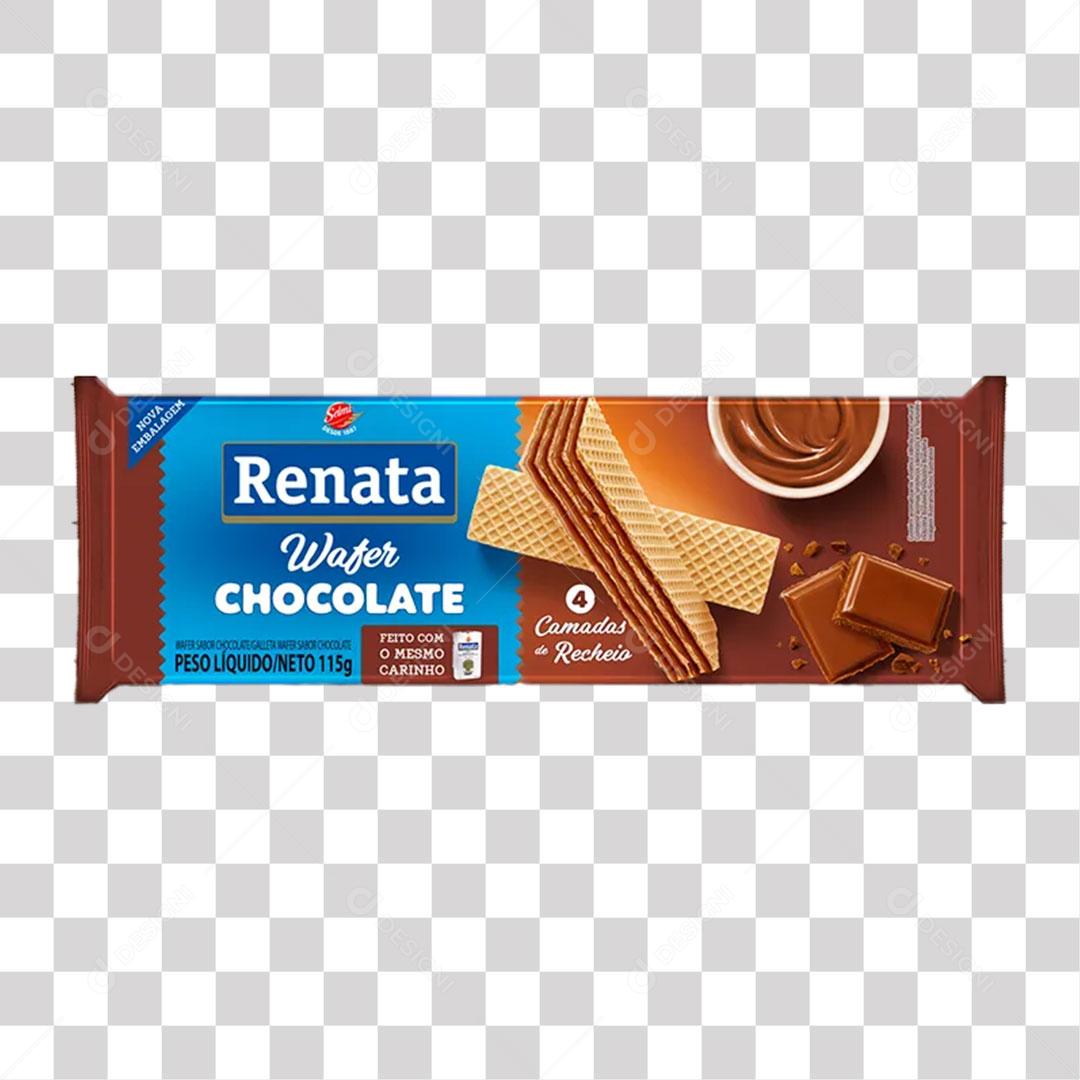 Wafer Renata Chocolate Bolacha PNG Transparente Sem Fundo