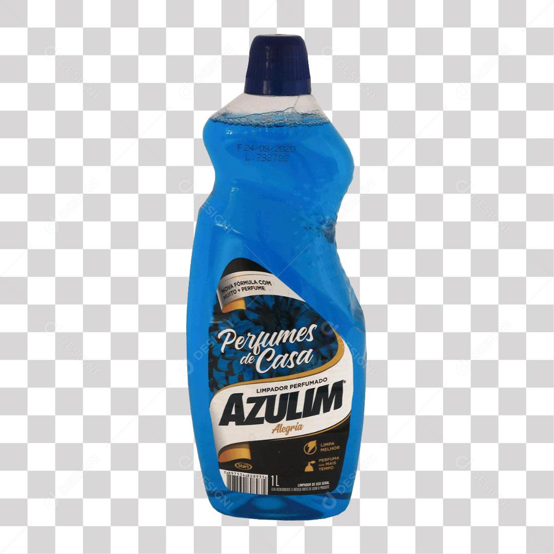 Limpador Perfumado Azulim Alegria 1L PNG Transparente Sem Fundo