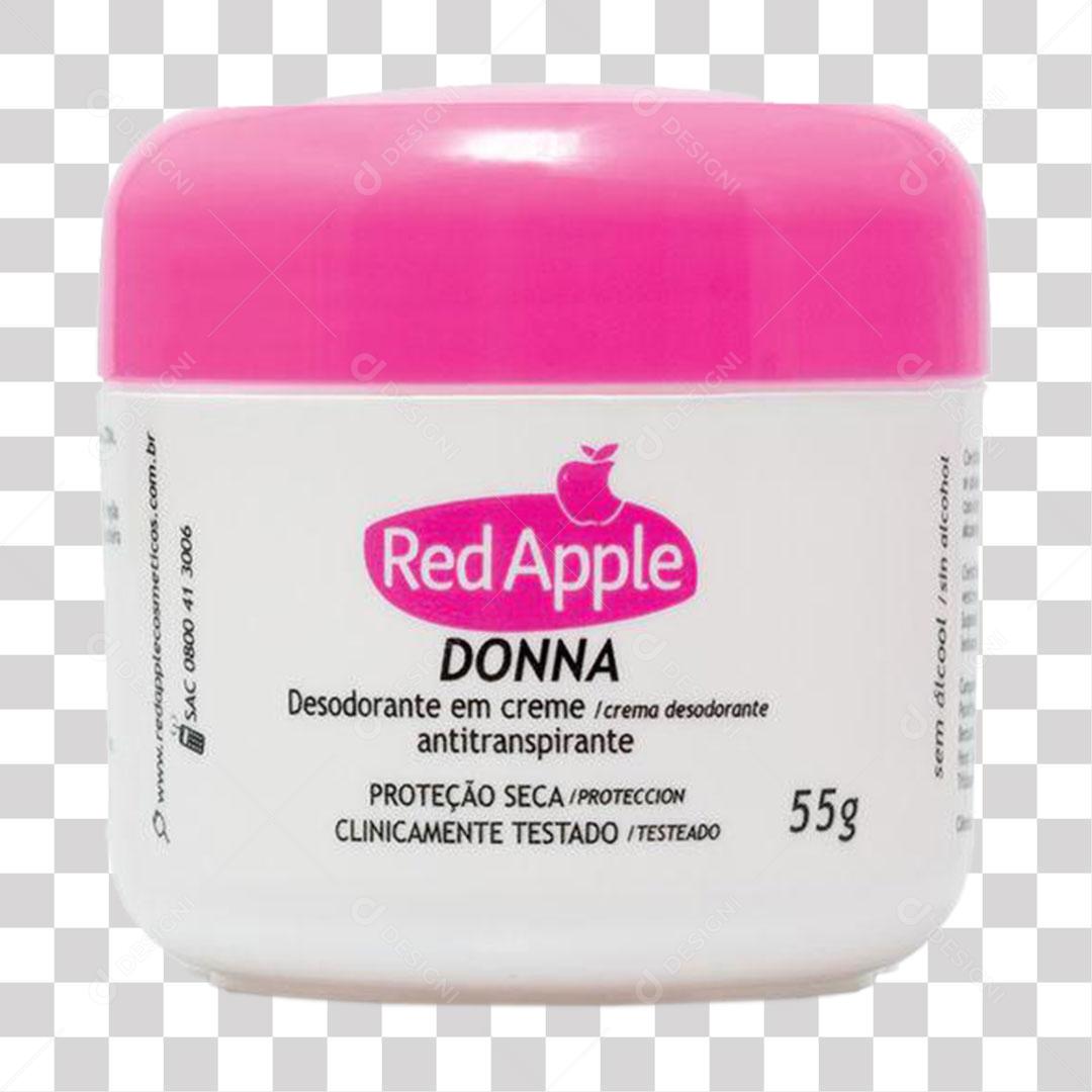 Desodorante Em Creme Red Apple Donna 55G Imagem PNG Transparente Sem Fundo