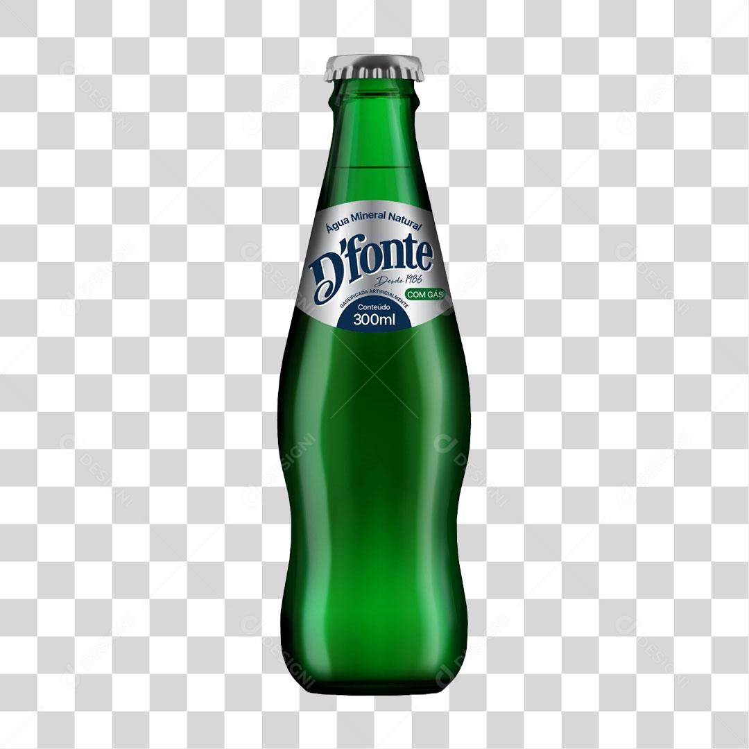 Água Mineral Com Gás D’fonte Vidro PNG Transparente Sem Fundo