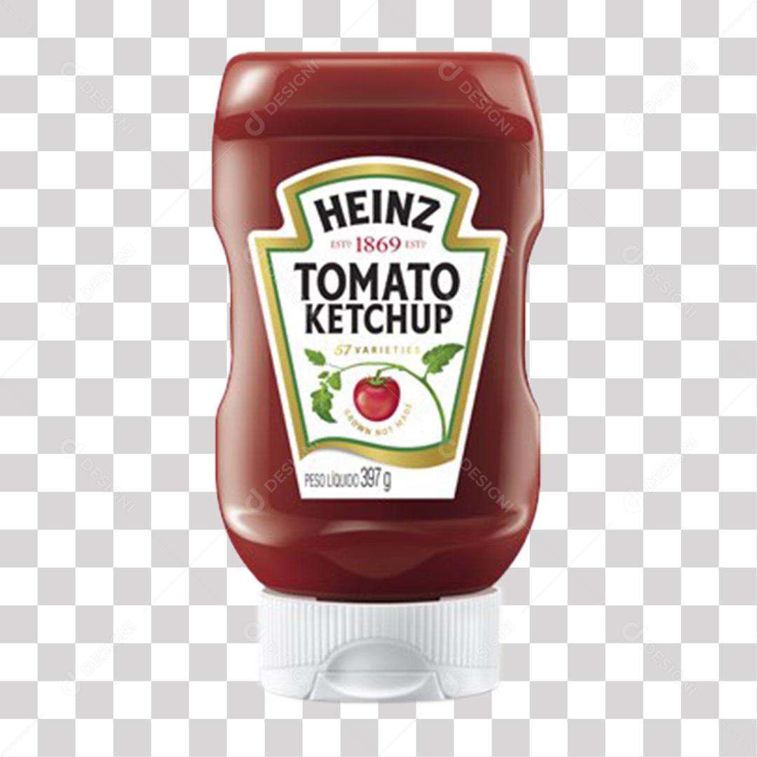 Ketchup Heinz Pet Tradicional PNG Transparente Sem Fundo