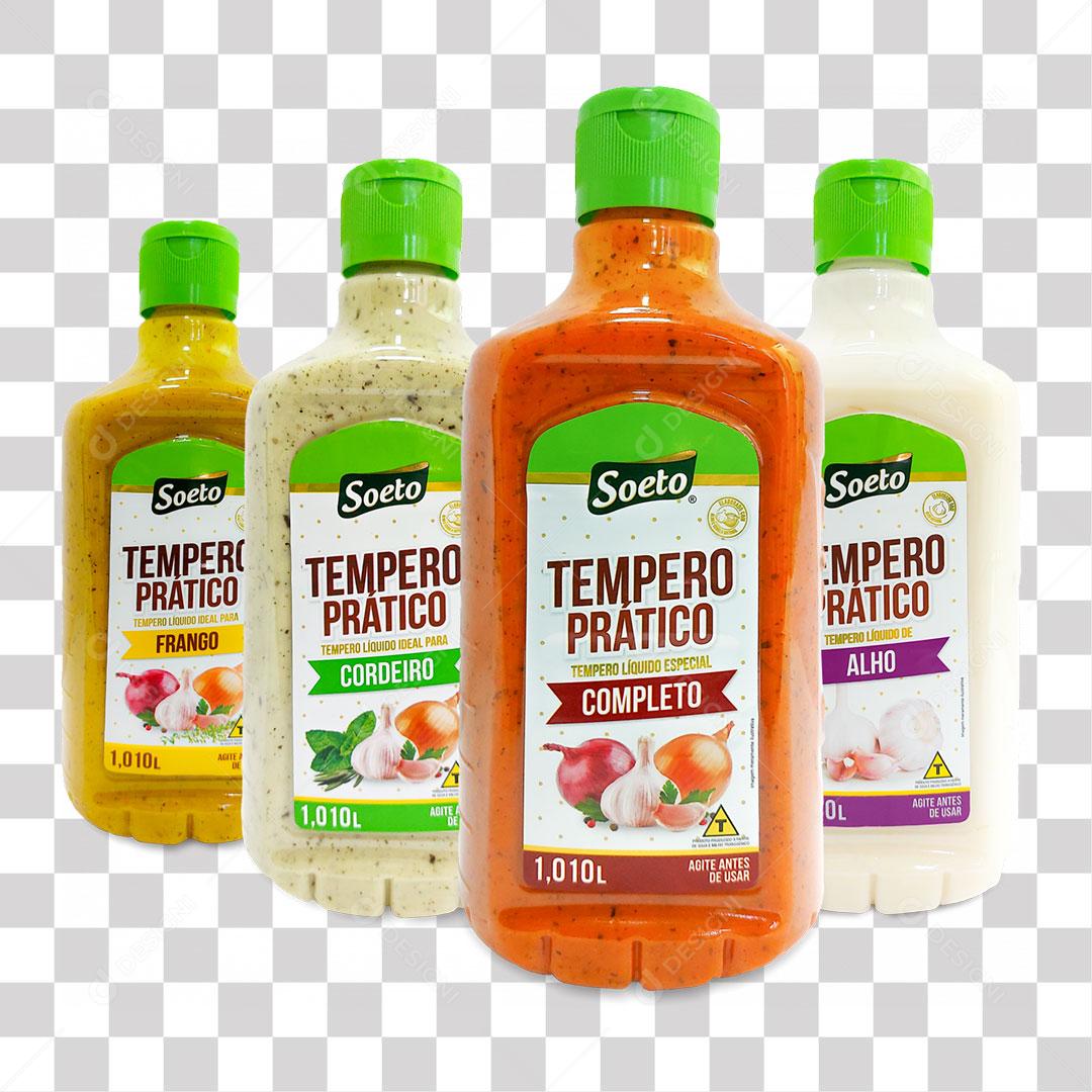 Tempero Soeto Prático Sabores PNG Transparente Sem Fundo