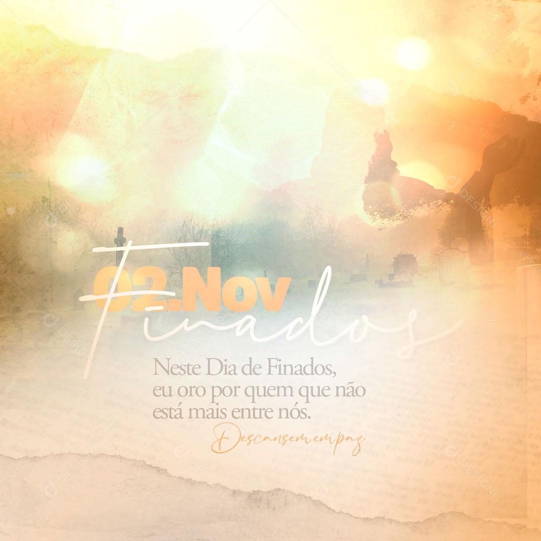 2 De Novembro Dia De Finados Social Media PSD Editável