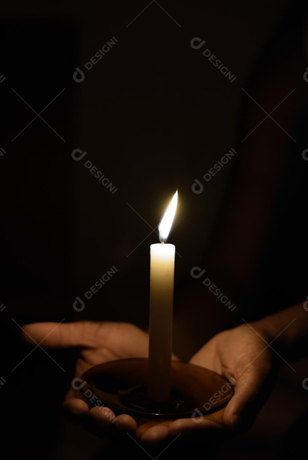 Imagem vela Em Cima De Mesa Imagem JPG