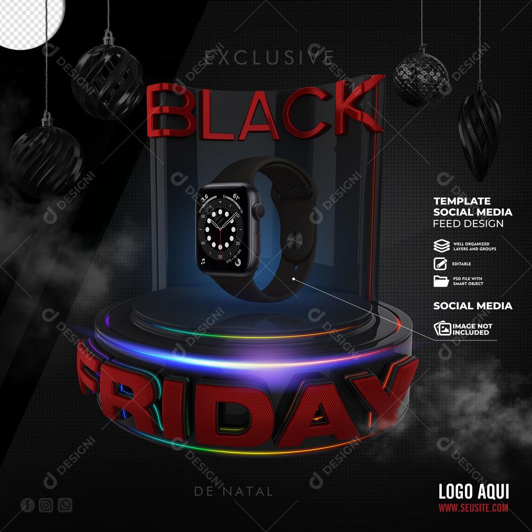 Post Feed Loja Black Friday Produto Eletrônicos Social Media PSD Editável