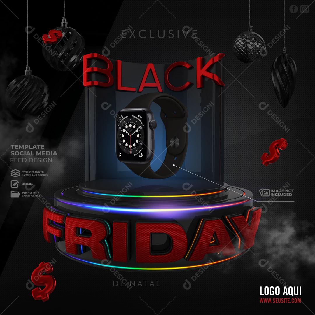 Post Feed Loja Black Friday Produto Eletrônicos Social Media PSD Editável