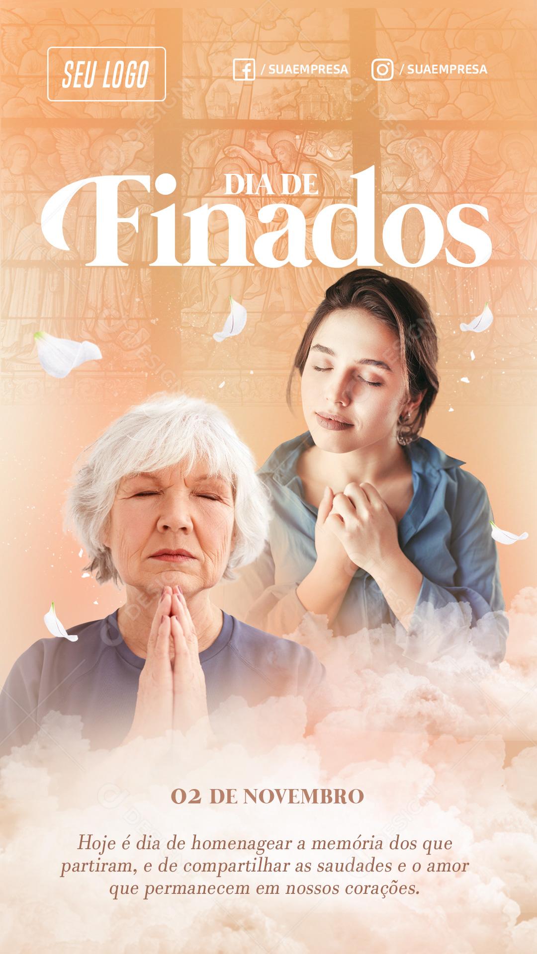 Dia De Finados Dia 2 De Novembro Social Media PSD Editável